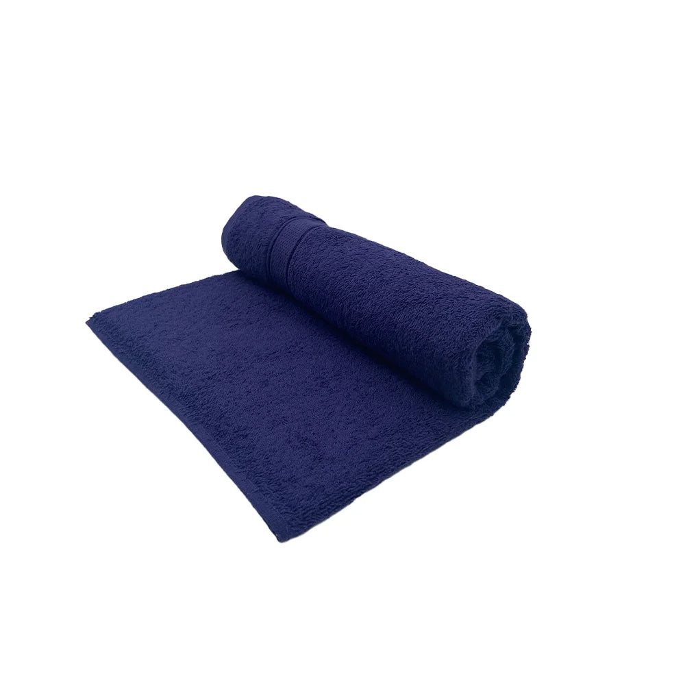 BYFT Daffodil Cotton Towel Navy Blue Luxury - Soft, Absorbent, Quick-Dry, 500 GSM Bath Towel Set