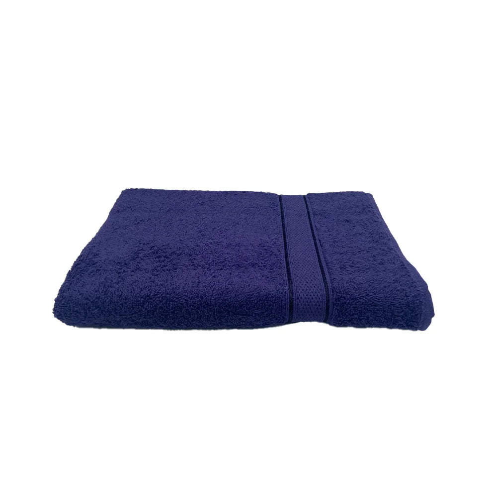 BYFT Daffodil Cotton Towel Navy Blue Luxury - Soft, Absorbent, Quick-Dry, 500 GSM Bath Towel Set