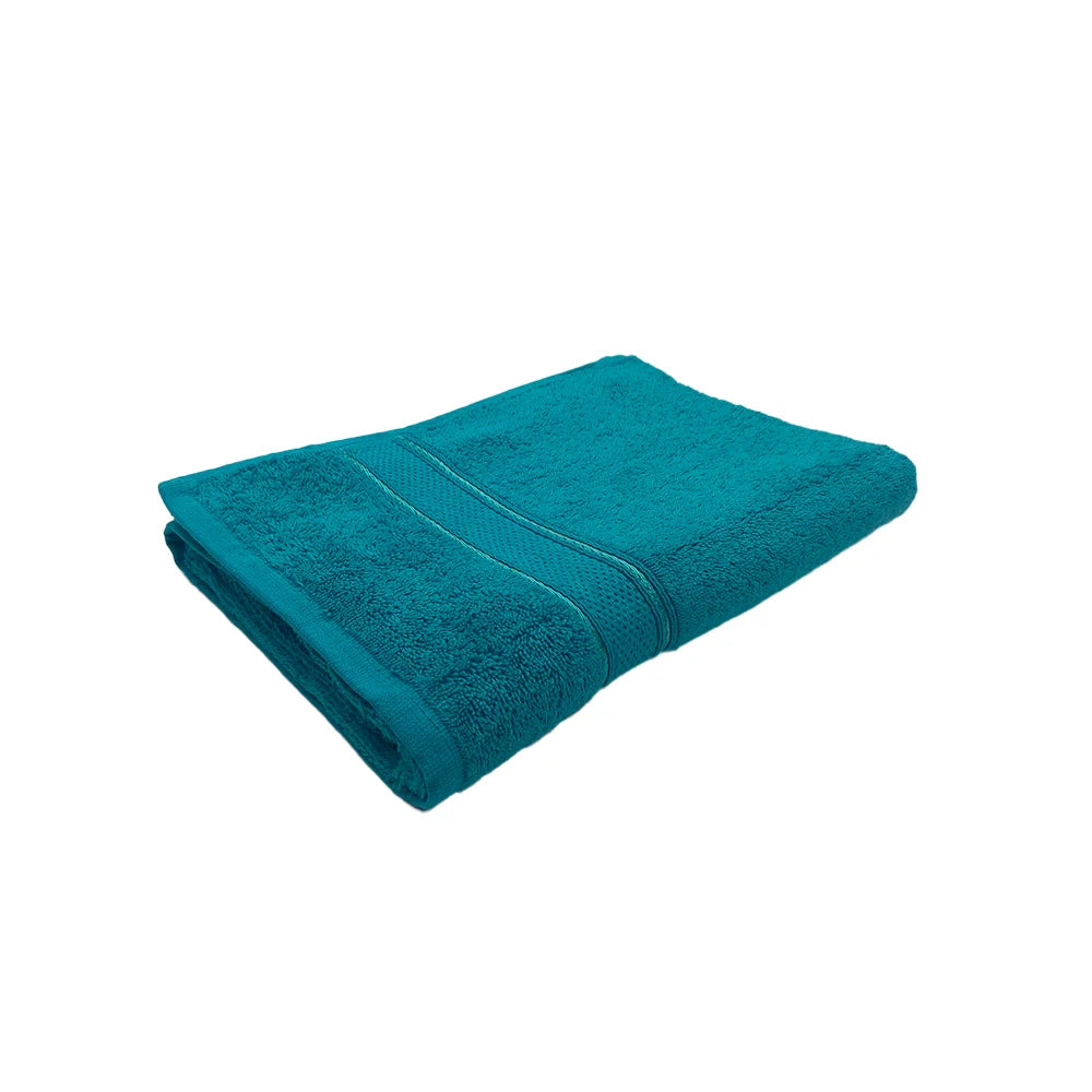 BYFT Daffodil Cotton Towel Turquoise Blue Luxury - Soft, Absorbent, Quick-Dry, 500 GSM Bath Towel Set