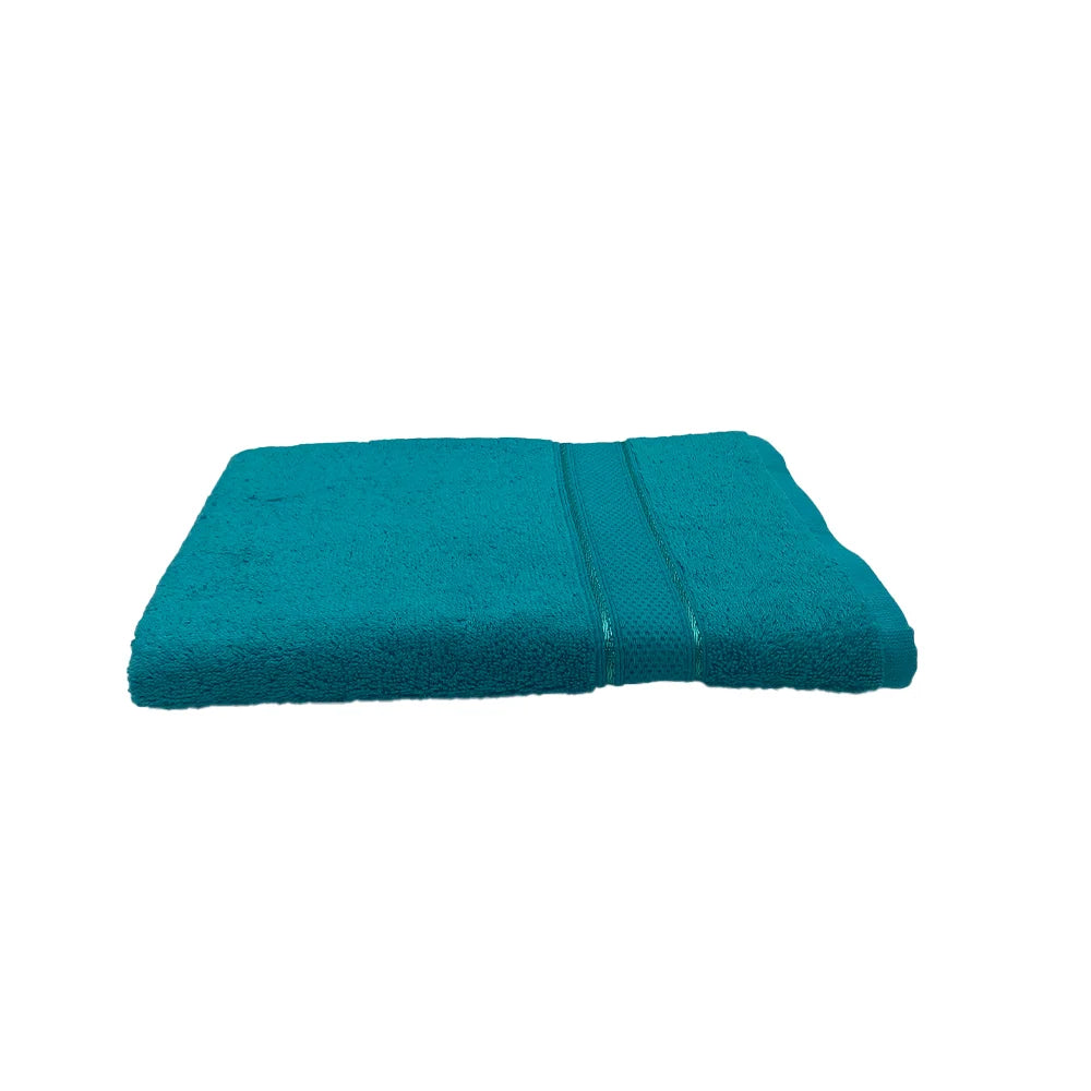 BYFT Daffodil Cotton Towel Turquoise Blue Luxury - Soft, Absorbent, Quick-Dry, 500 GSM Bath Towel Set