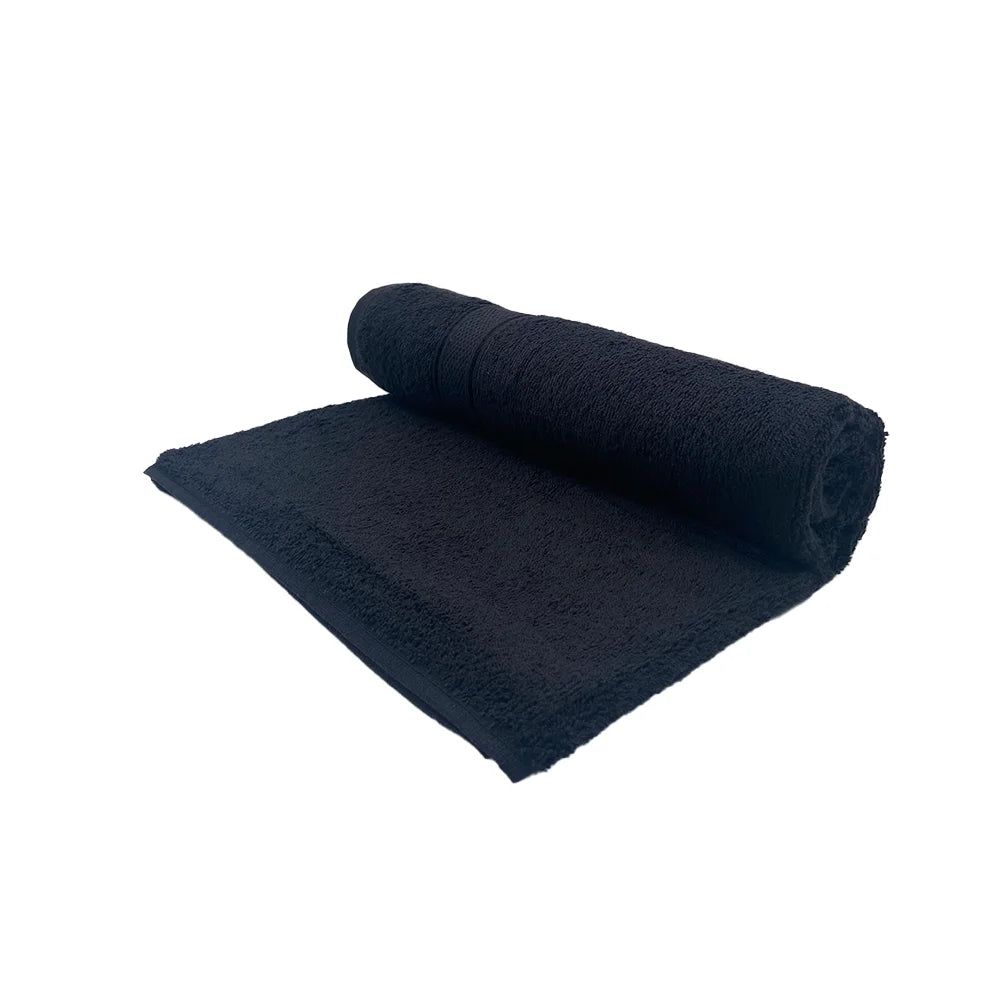 BYFT Daffodil Cotton Towel Black Luxury - Soft, Absorbent, Quick-Dry, 500 GSM Bath Towel Set