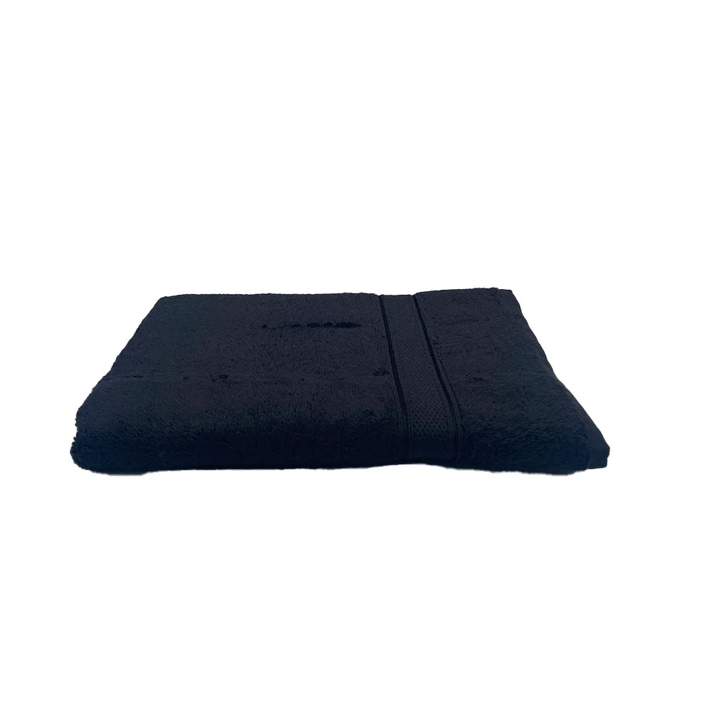 BYFT Daffodil Cotton Towel Black Luxury - Soft, Absorbent, Quick-Dry, 500 GSM Bath Towel Set