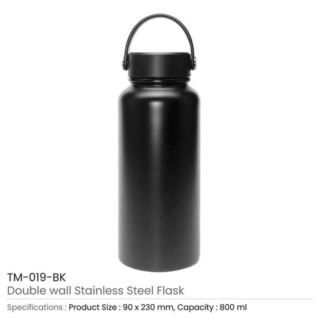 BYFT005688 Double Wall Stainless Steel Flask Black Set of 1 B.jpg