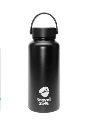 BYFT005688 Double Wall Stainless Steel Flask Black Set of 1