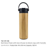 BYFT005689 Bamboo Flask with Tea Infuser Natural Black Set of 1 B.jpg