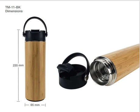 BYFT005689 Bamboo Flask with Tea Infuser Natural Black Set of 1 D.jpg