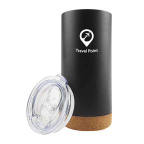BYFT005690 Travel Tumbler with Cork Base Black Set of 1