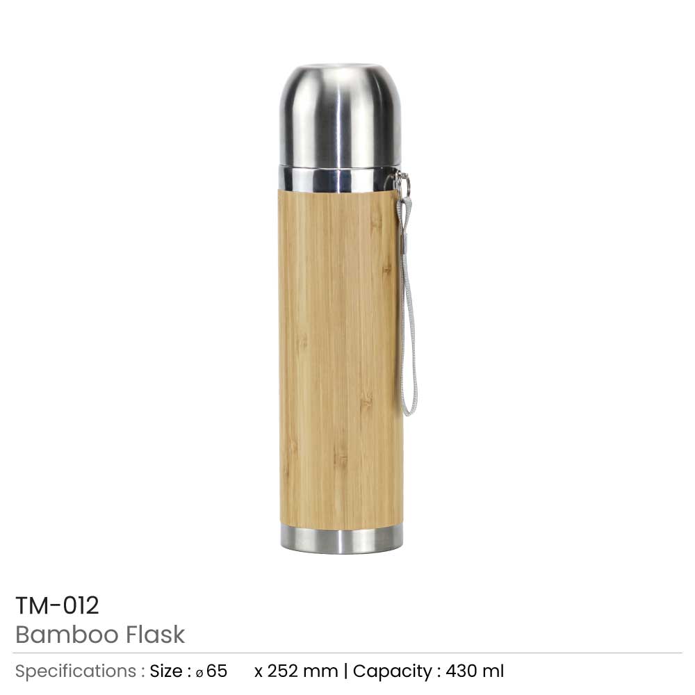 BYFT005691 Bamboo Flask Natural Silver Set of 1 B.jpg