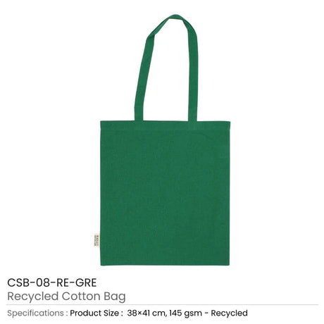 BYFT005737 BYFT Recycled Bag Green 38 x 41 Cm Cotton 145 Gsm Set of 01 CSB 08 RE GRE.webp