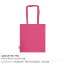 BYFT005741 BYFT Recycled Bag Pink 38 x 41 Cm Cotton 145 Gsm Set of 01 CSB 08 RE PNK