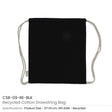 BYFT005745 BYFT Recycled Drawstring Bag Black 37 x 41 Cm Cotton 145 Gsm Set of 01 CSB 09 RE BLK.webp