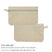 BYFT005760 BYFT Natural Cotton Pouches with front zipper closure Set of 01 PCH 008 NAT.webp