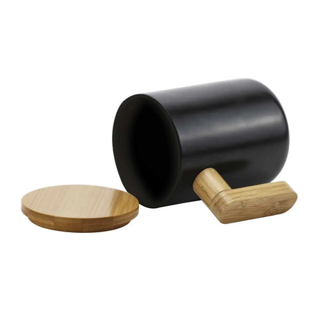 BYFT005764 BYFT Black Ceramic Coffee Mug with Bamboo Handle and Lid Set of 01 TM 024 BM A.webp