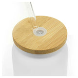 BYFT005766 BYFT Glass Bottle with Straw and Bamboo Lid 455 Ml Set of 01 TM 035 FRS A.webp