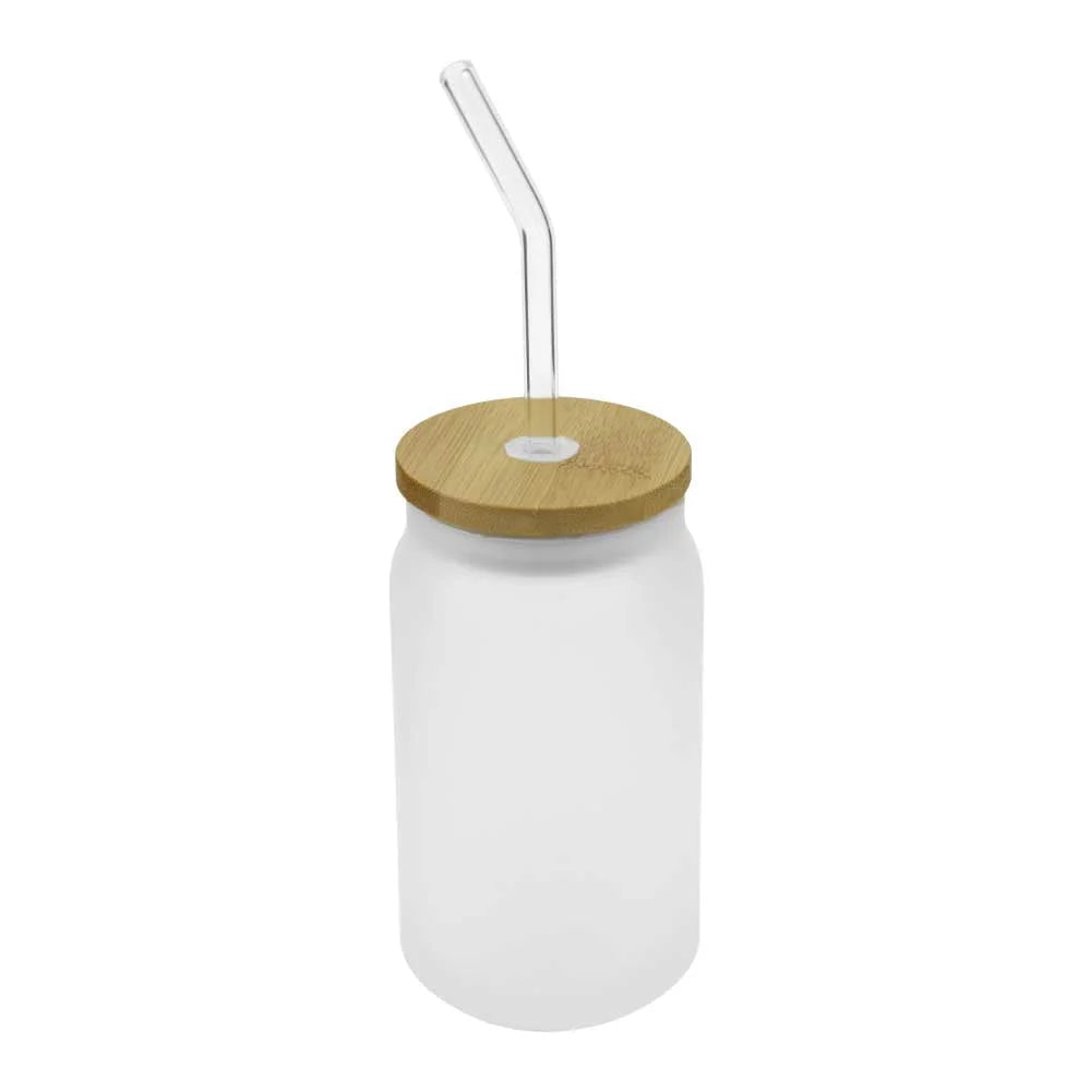 BYFT005766 BYFT Glass Bottle with Straw and Bamboo Lid 455 Ml Set of 01 TM 035 FRS B.webp
