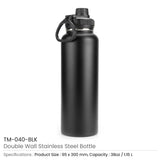 byft doube wall matt finish stainless steel bottle 38 oz