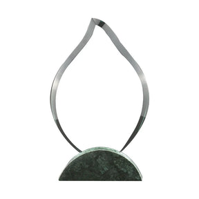 BYFT005773 BYFT Flame Shaped Crystal and Marble Award Set of 01 CR 34 A
