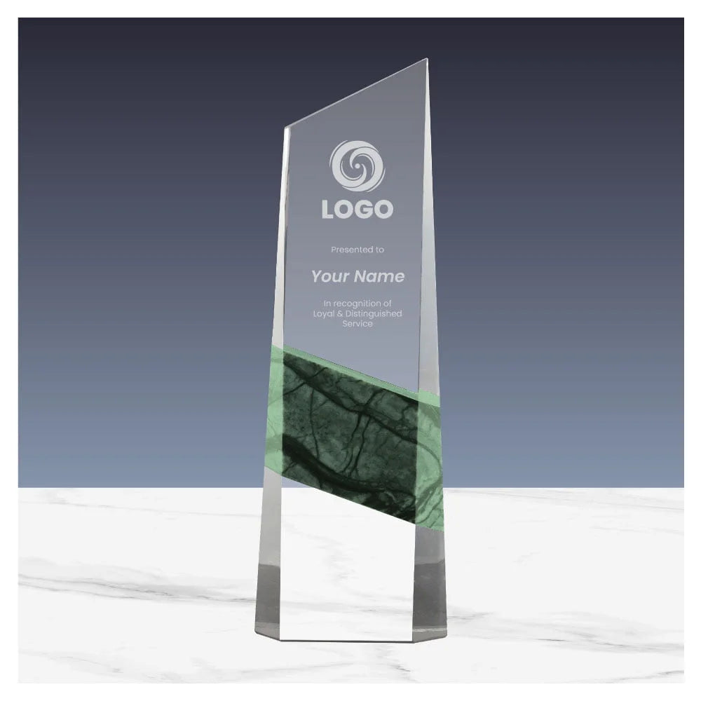 BYFT005776 BYFT Vertical Shaped Crystal and Marble Award Set of 01 CR 36 B.webp