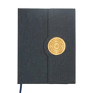 BYFT005781 BYFT A5 RPET Dark Blue Notebook with Bamboo Magnetic Closure Set of 01 MBRPET DBL BM B