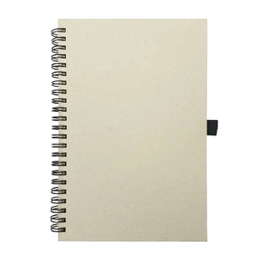 BYFT005784 BYFT A5 Dirty White Milk Paper Spiral Notebook 70 Sheet 80 Gsm Set of 01 RNP 13 A
