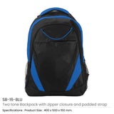 BYFT005795 BYFT Two Toned Blue Backpack 600D Polyester Set of 01 SB 12 BLU.webp