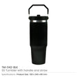 BYFT005805 BYFT Double Wall Black Vacuum SS Insulated Tumbler with Handle and Straw Set of 01 TM 042 A.webp