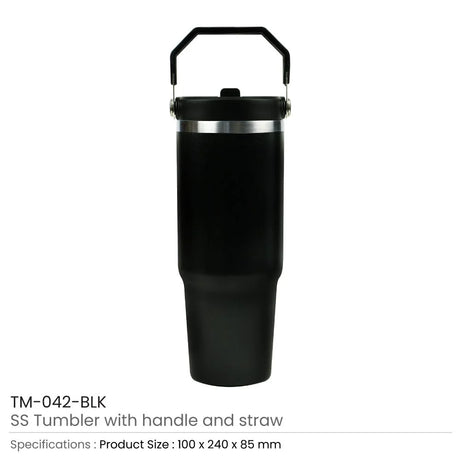 BYFT005806 BYFT Double Wall White Vacuum SS Insulated Tumbler with Handle and Straw Set of 01 TM 043 A.webp