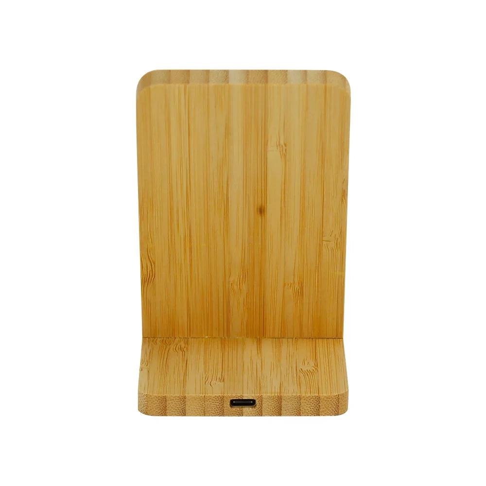 BYFT005810 BYFT Bamboo 15W Wireless Charger Phone Stand and Light Up Logo Set of 01 WCP L3 C.webp
