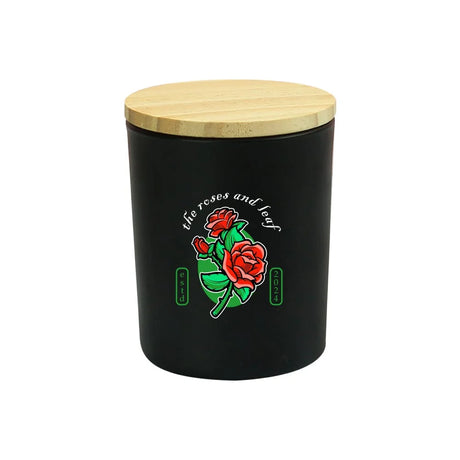 BYFT005813 BYFT Scented Vanila Candle in Glass Bottle with Bamboo Lid Set of 01 CAND 01 B.webp