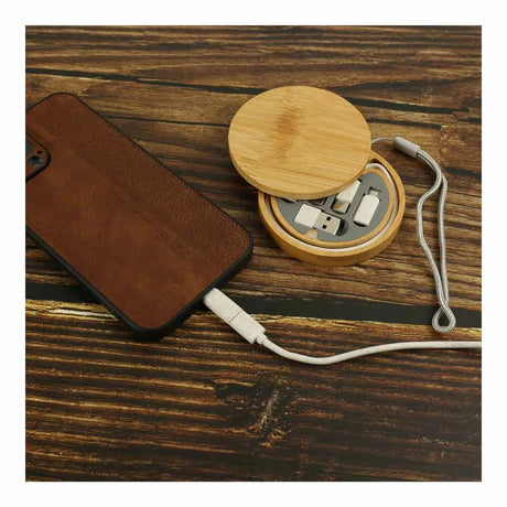 BYFT005816 BYFT Multi USB Charging Cable set in Round Bamboo Case Set of 01 OC BR5 C.webp