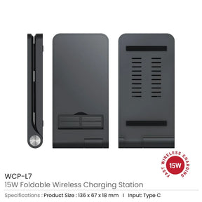BYFT005820 BYFT Foldable 15W Wireless Charging Station and Light up Logo Set of 01 WCP L7