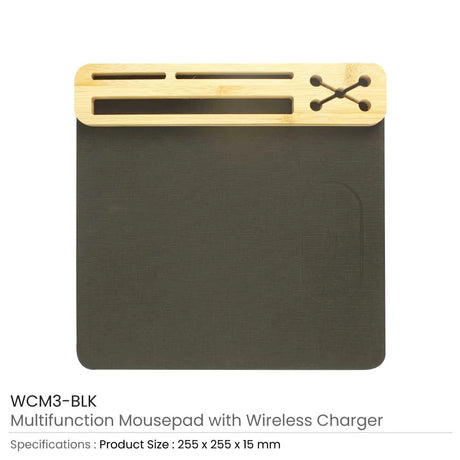 BYFT005821 BYFT Mousepad with Wireless Charger Set of 01 WCM3 BLK.webp