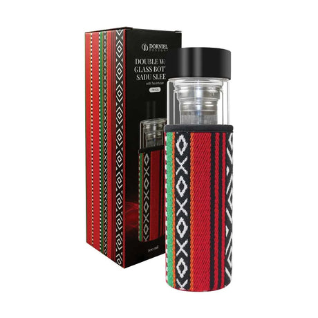 BYFT005826 BYFT Double Wall Glass Bottle with SADU Sleeve 500 Ml Set of 01 TM 036 D.webp