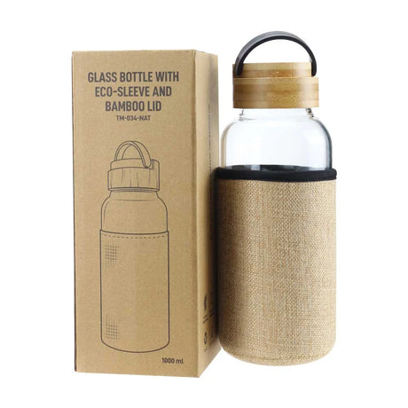 BYFT005829 BYFT Glass Bottle with Bamboo Lid and Eco Sleeve Set of 01 TM 034 NAT D.webp