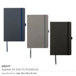 BYFT005830 BYFT A5 Appeel Black PU Notebook with Elastic Band Pen Loop Bookmark Set of 01 MBAPP.webp