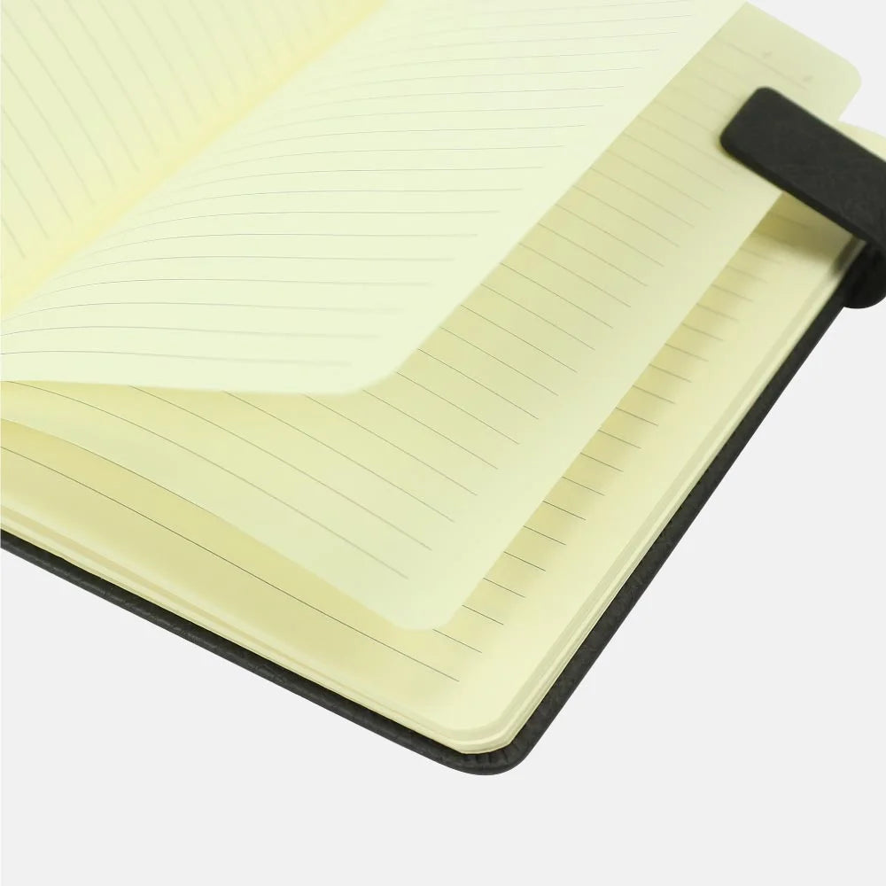 BYFT005840 BYFT A5 Dorniel Grey PU Notebook with Front Pocket and Magnetic Flap Set of 01 MBD 06 B.webp