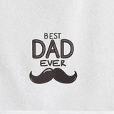 منشفة قطنية مخصصة مطرزة خصيصًا لك من BYFT - تصميم أفضل أب على الإطلاق، تطريز عالي الجودة، مثالية للهدايا
