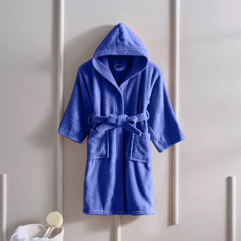 BYFT Daffodil 06 Year Kids Hooded Bathrobe Luxury Cotton Soft, Absorbent, Quick-Dry