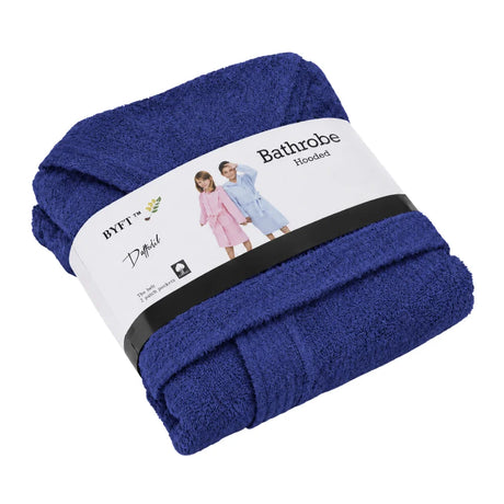 BYFT Daffodil Kids Hooded Bathrobe Luxury Cotton Soft, Absorbent, Quick-Dry