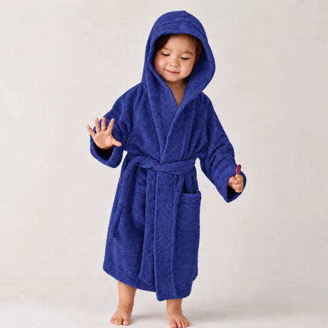 BYFT Daffodil Kids Hooded Bathrobe Luxury Cotton Soft, Absorbent, Quick-Dry