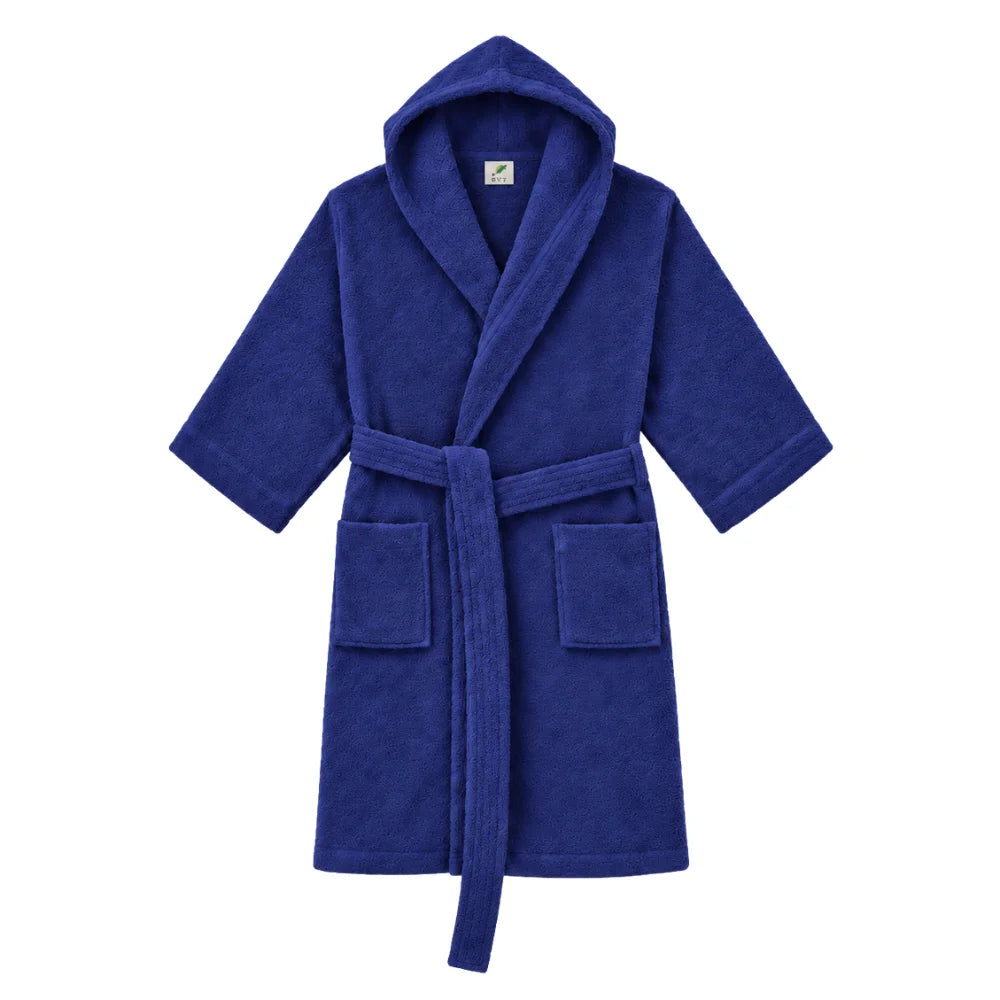 BYFT Daffodil Kids Hooded Bathrobe Luxury Cotton Soft, Absorbent, Quick-Dry