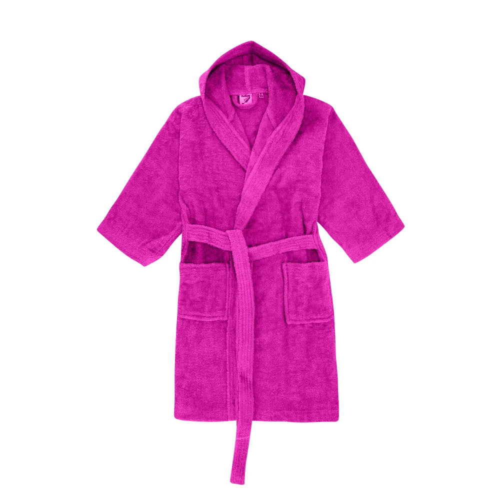 BYFT Daffodil 10 Year Kids Hooded Bathrobe Luxury Cotton Soft, Absorbent, Quick-Dry