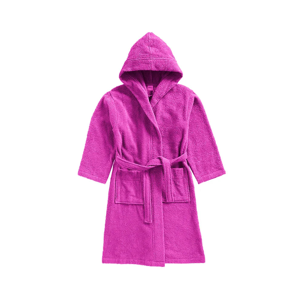BYFT Daffodil 06 Year Kids Hooded Bathrobe Luxury Cotton Soft, Absorbent, Quick-Dry