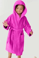 BYFT Daffodil 06 Year Kids Hooded Bathrobe Luxury Cotton Soft, Absorbent, Quick-Dry