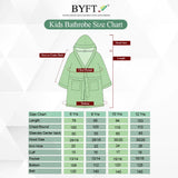 BYFT Daffodil 06 Year Kids Hooded Bathrobe Luxury Cotton Soft, Absorbent, Quick-Dry