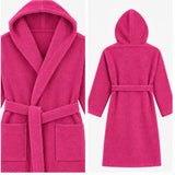 BYFT Daffodil Kids Hooded Bathrobe Luxury Cotton Soft, Absorbent, Quick-Dry