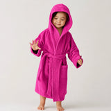 BYFT Daffodil Kids Hooded Bathrobe Luxury Cotton Soft, Absorbent, Quick-Dry