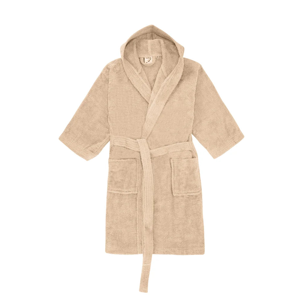BYFT Daffodil 08 Year Kids Hooded Bathrobe Luxury Cotton Soft, Absorbent, Quick-Dry