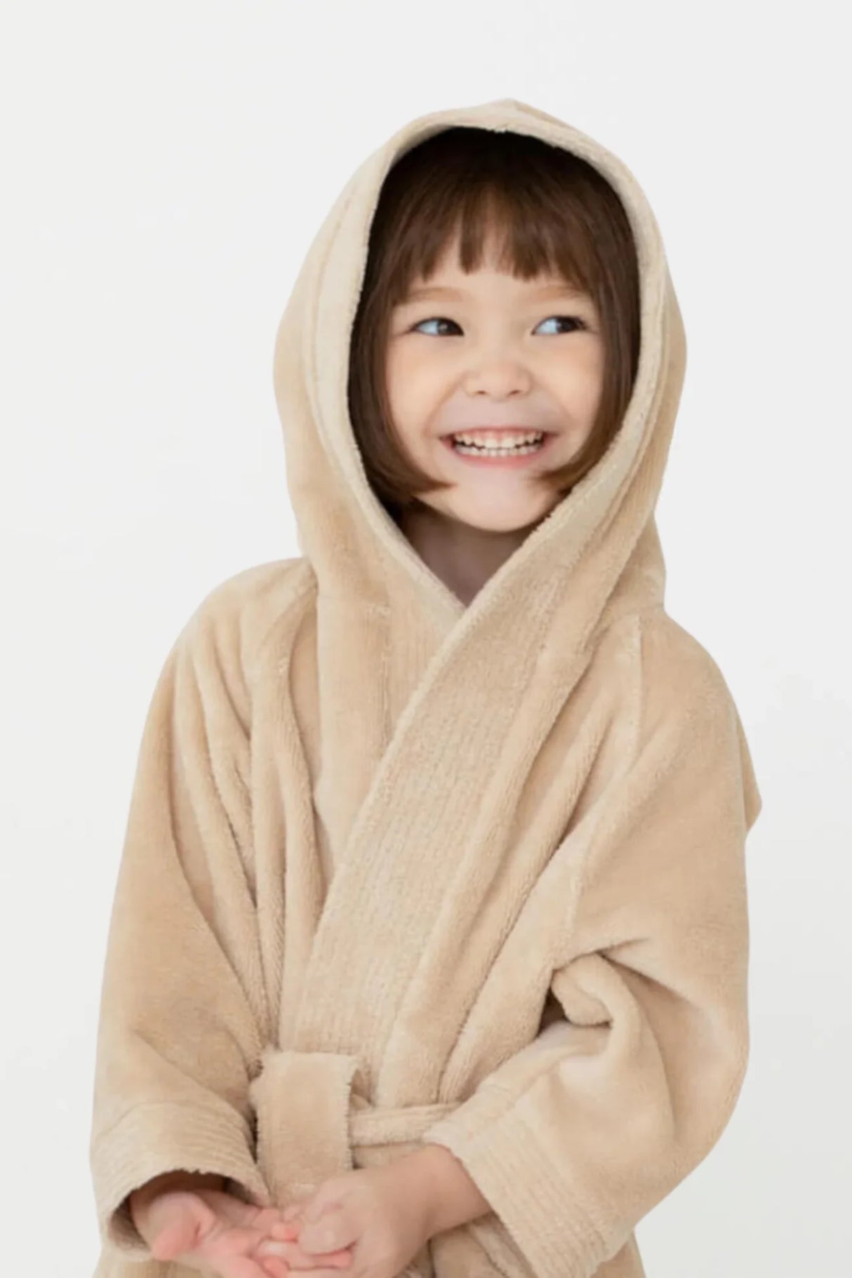 BYFT Daffodil 06 Year Kids Hooded Bathrobe Luxury Cotton Soft, Absorbent, Quick-Dry
