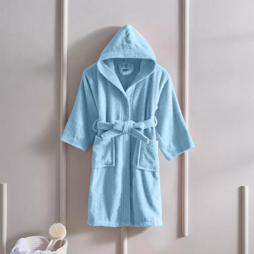 BYFT Daffodil 06 Year Kids Hooded Bathrobe Luxury Cotton Soft, Absorbent, Quick-Dry